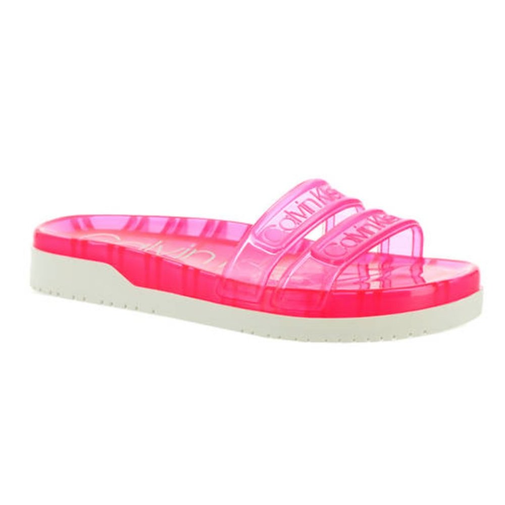 Tobi Logo-Embossed Platform Sandal by CALVIN KLEIN